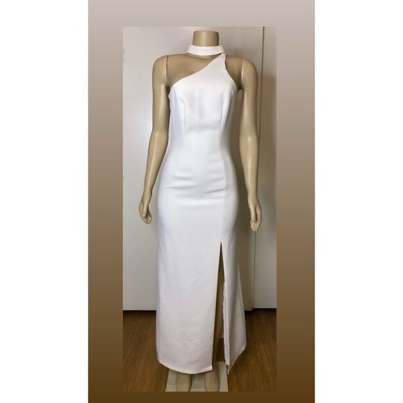 BCBGMAXAZRIA Cream Gown Size 4 - Picture 4 of 8